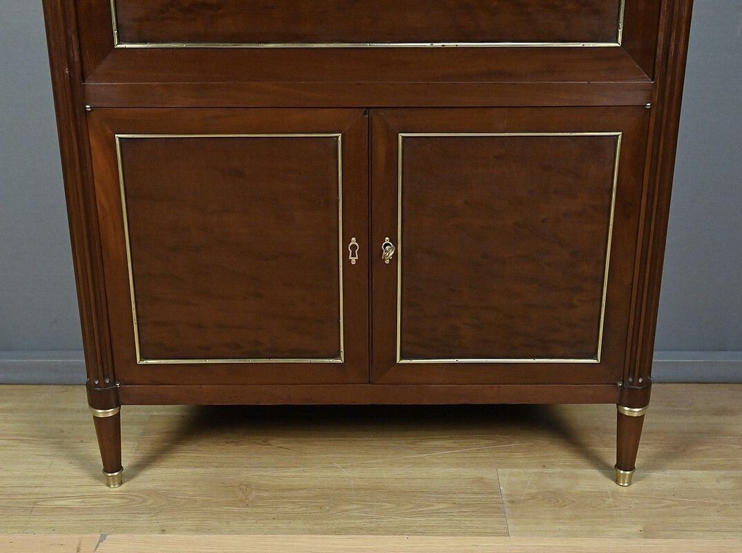 Mahogany Secretary Desk, Louis XVI Period – Late 18th Century photo vintage