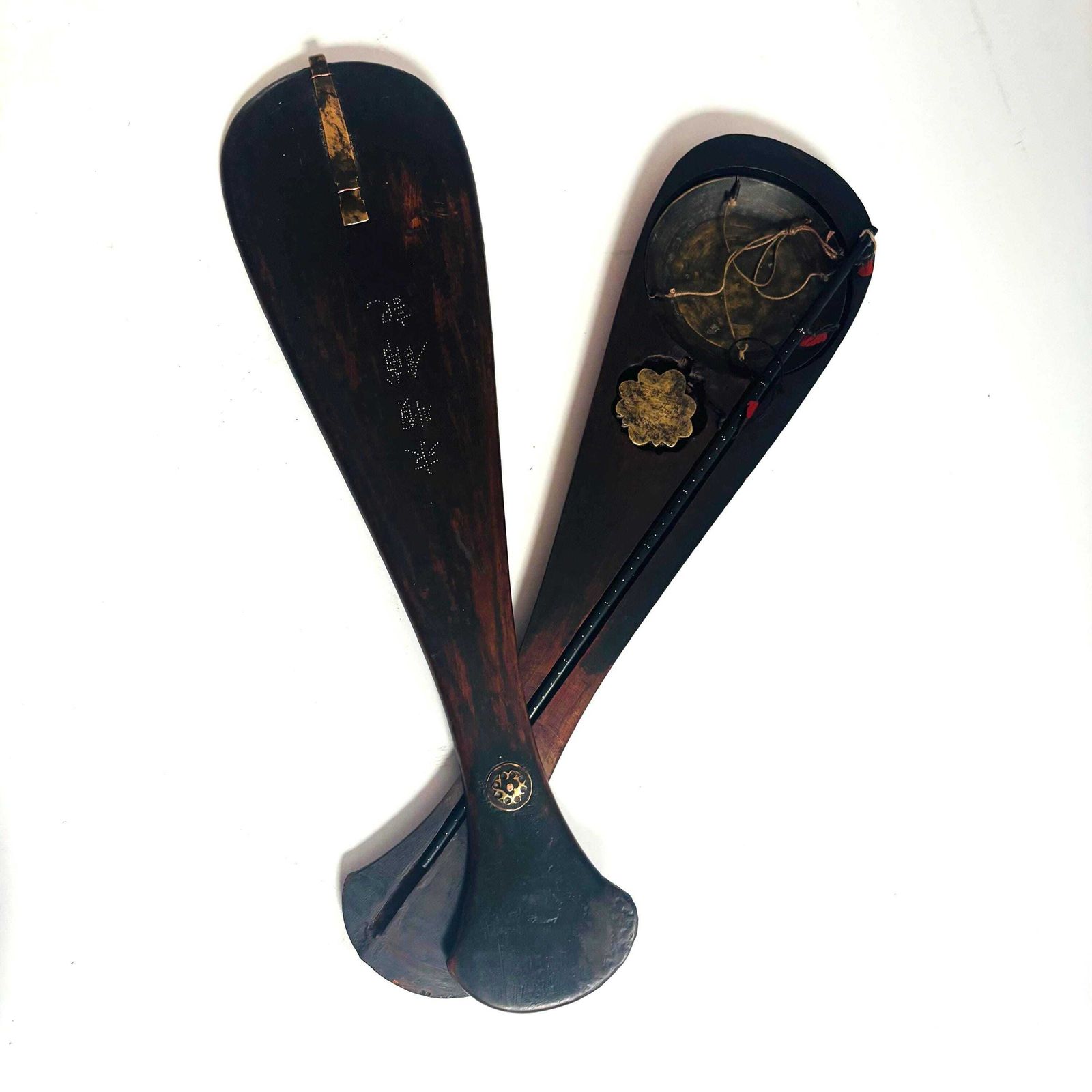 Antique Asian Qing Dynasty Opium Scales Rosewood Brass Metal Measure Prop:Untested photo vinterior