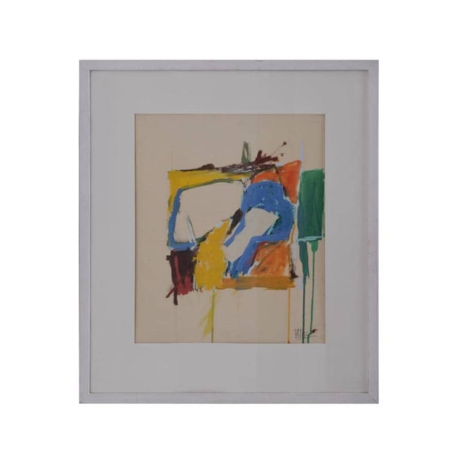 photo furniture Abstract Composition Painting | Leopold Fare | Sweden | 1960s