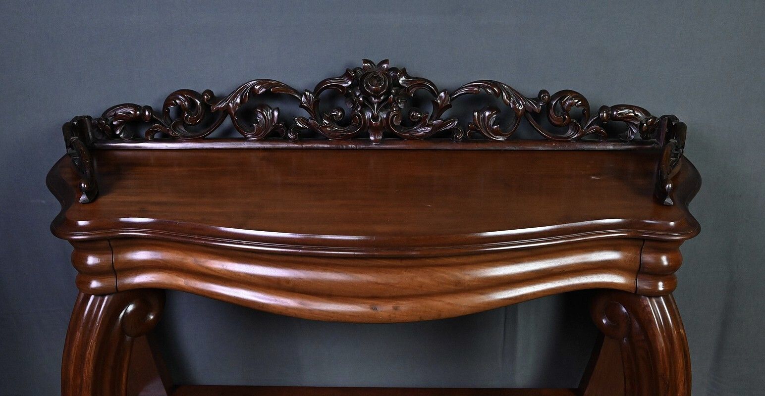 Mahogany Console Table, Napoleon III Period – Second Half Of The 19th Century photo 1820.0