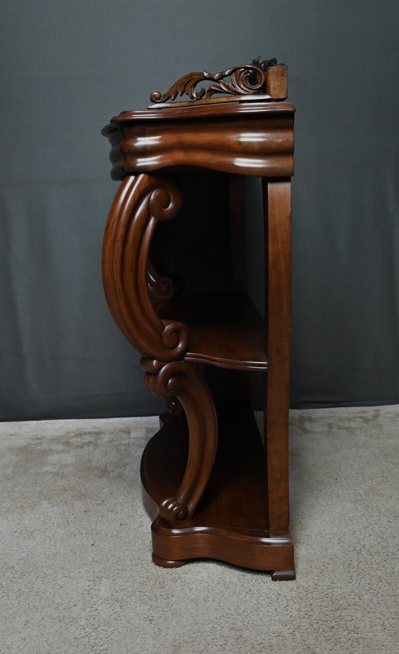 photo vinterior Mahogany Console Table, Napoleon III Period – Second Half Of The 19th Century
