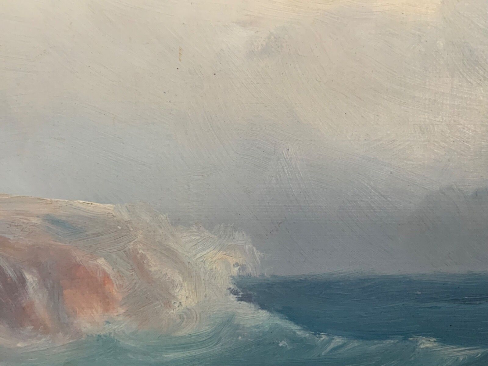 Vintage Marine Seascape Oil On Cardboard, Signed By Karl Gustav Holmberg 1960s photo buy