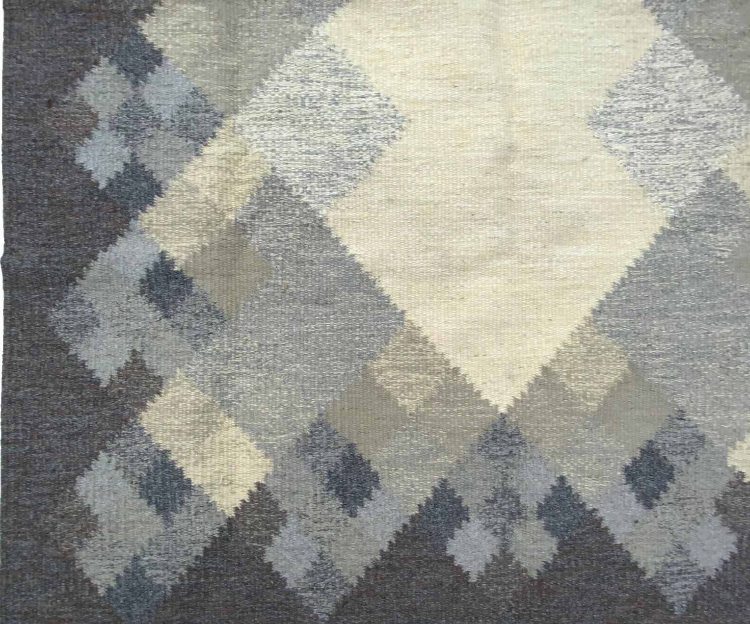 Mid Century Swedish Kilim Röllakan Rug By Brita Svefors For Axeco Svenska 1960s photo vinterior