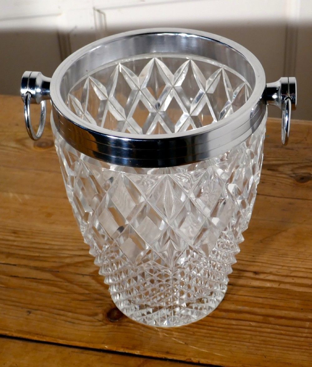 Art Deco Diamond Pattern Champaign Wine Cooler photo Home Decor