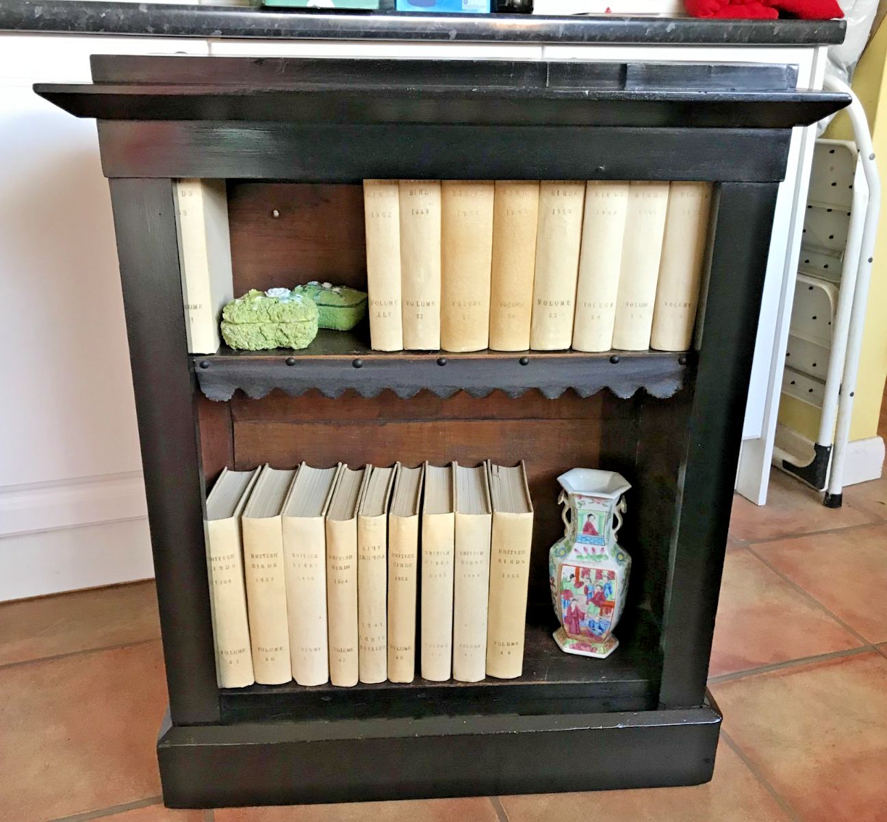 Antique 19th. Century  French Ebonised Dwarf Bookcase