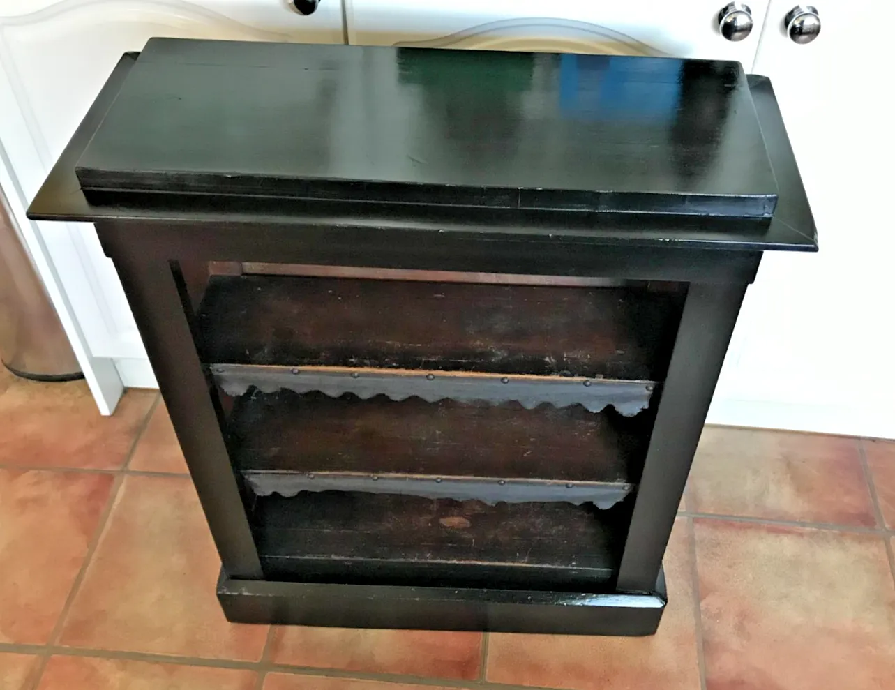Antique 19th. Century  French Ebonised Dwarf Bookcase photo Furniture
