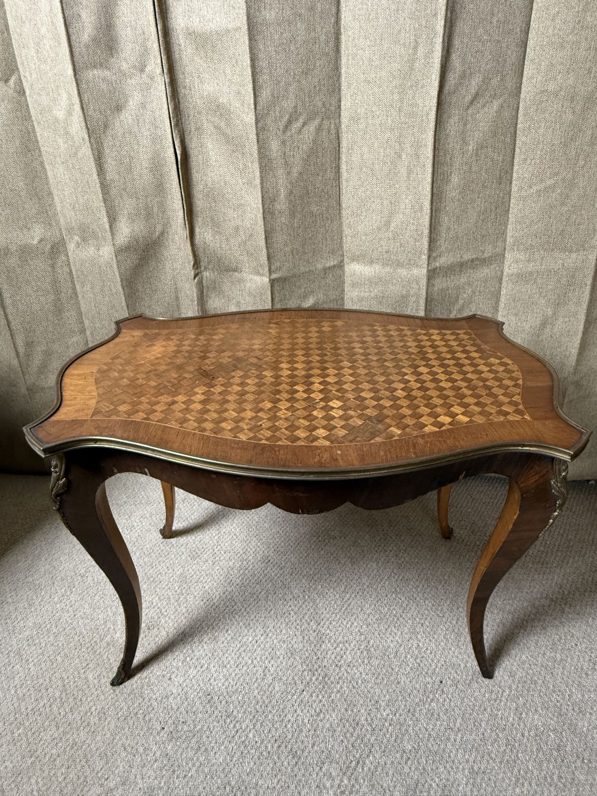 Pair Of 19th Century French Louis XV Parquetry Side Tables photo vinterior