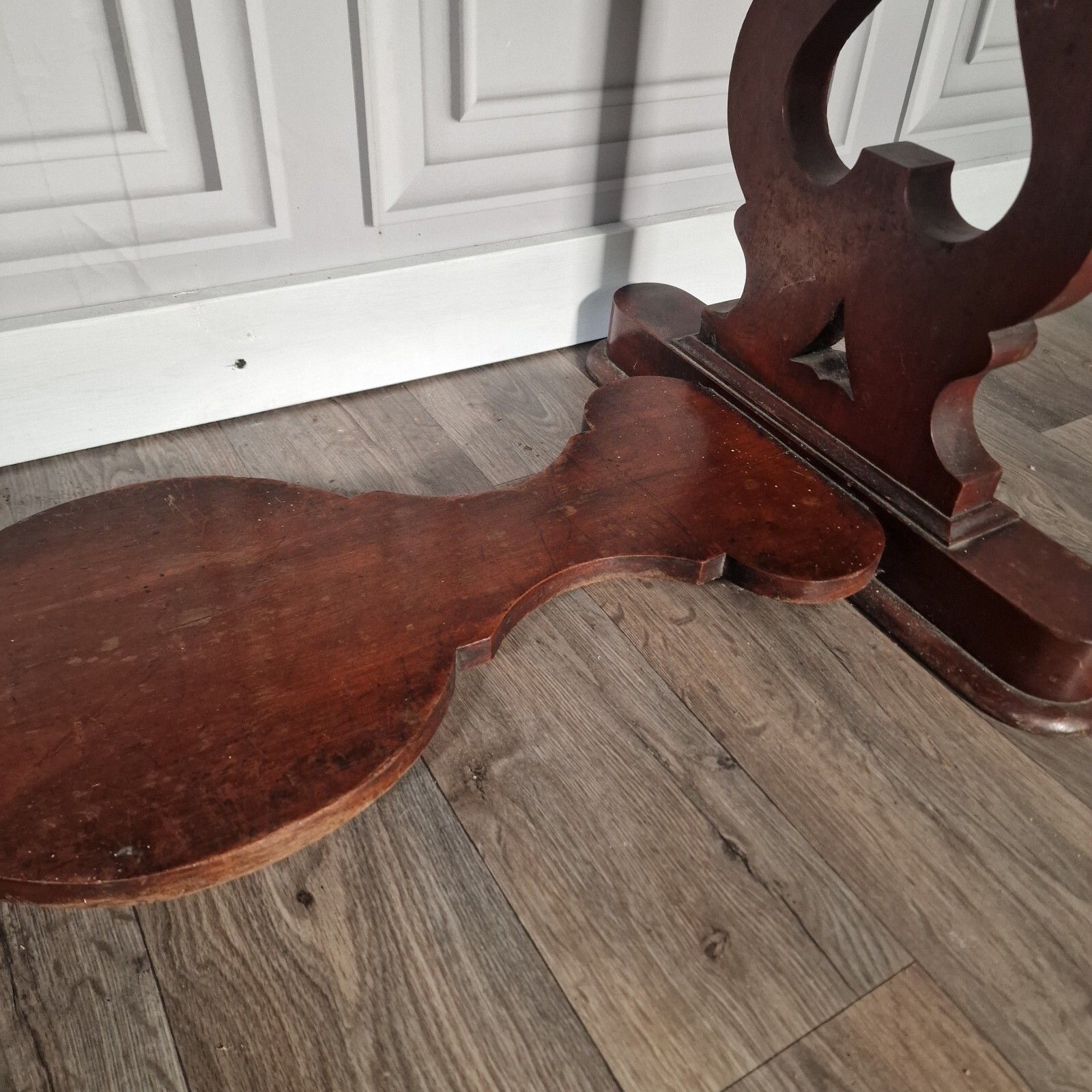 Antique Library Writing Table  Solid Wood Console Office Desk Drawers Mahogany photo vintage