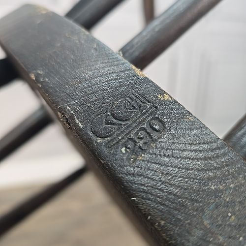 photo vintage Vintage Ercol Rocking Chair  Windsor Mid Century Retro Rocker F182 Cc41