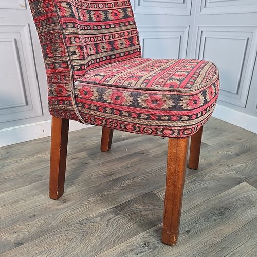 photo for sale Pair Cocktail Chairs  2 Antique Vintage Turkish Kilim Style Bedroom Seat Seats