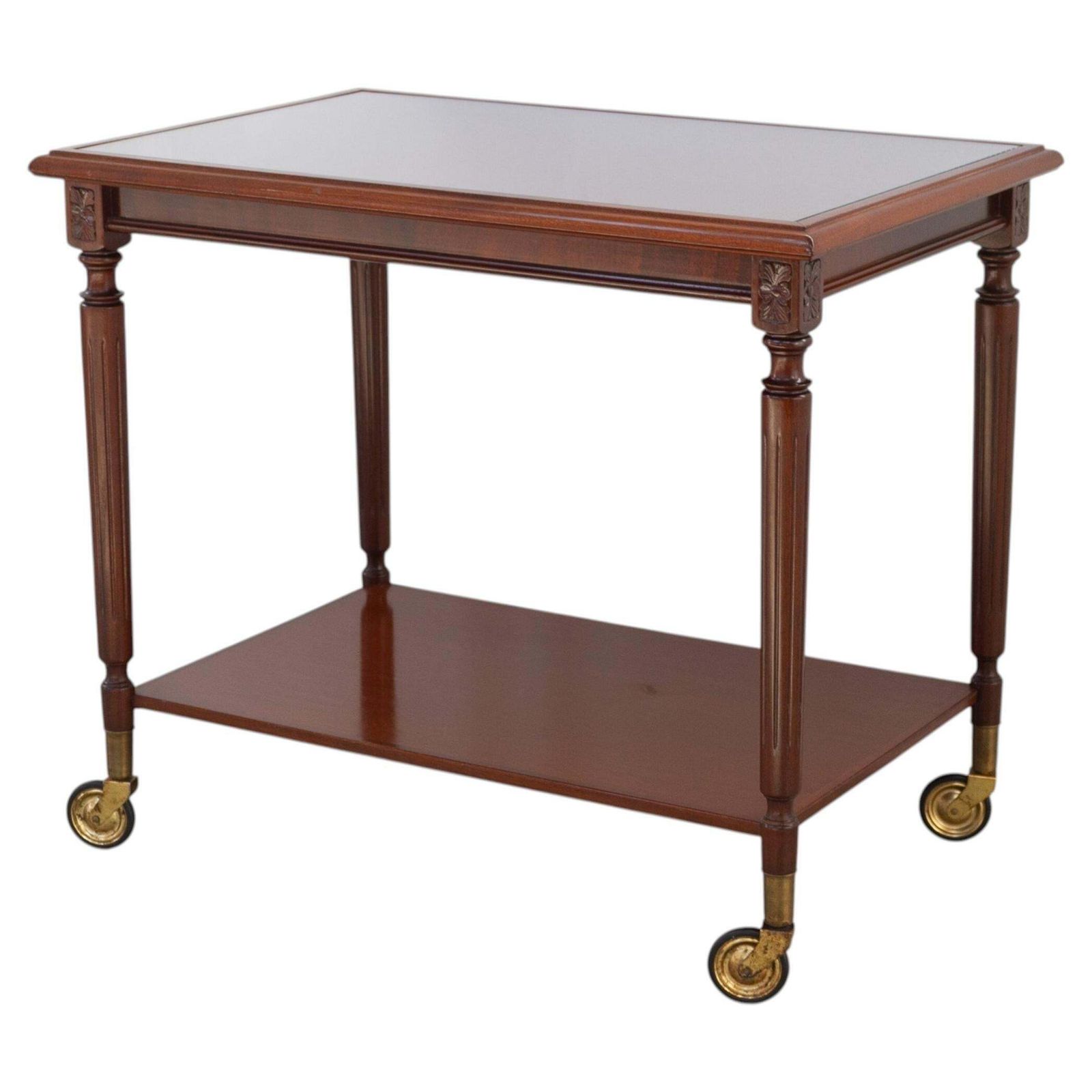 Danish Hepplewhite Mahogany Serving Trolley By Farre Møbelfabrik, 1970s.