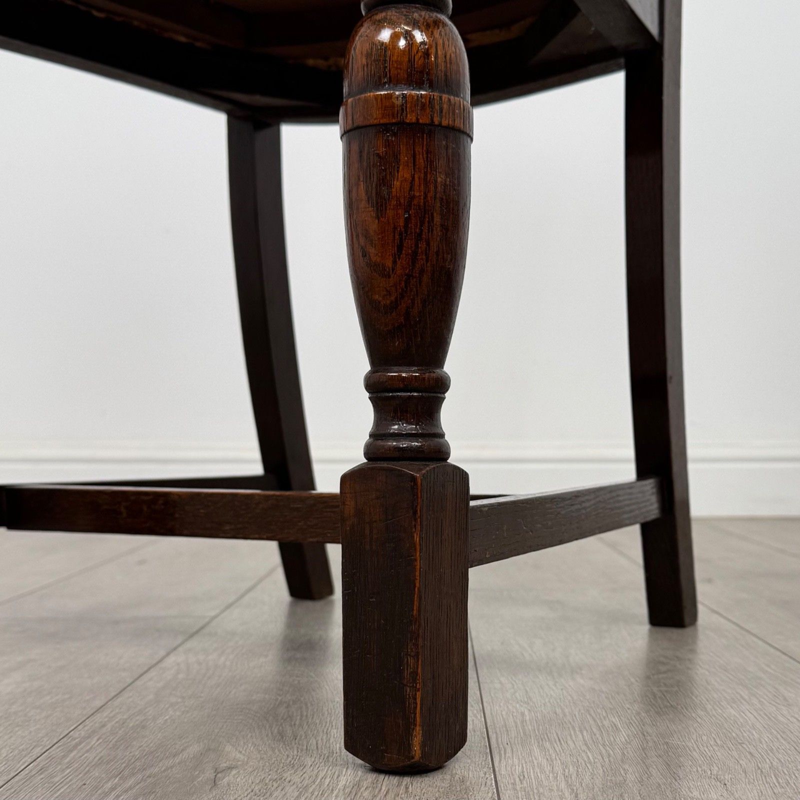 Antique 20th Century Good Quality Set Of 4 Oak Dining Chairs photo vinterior