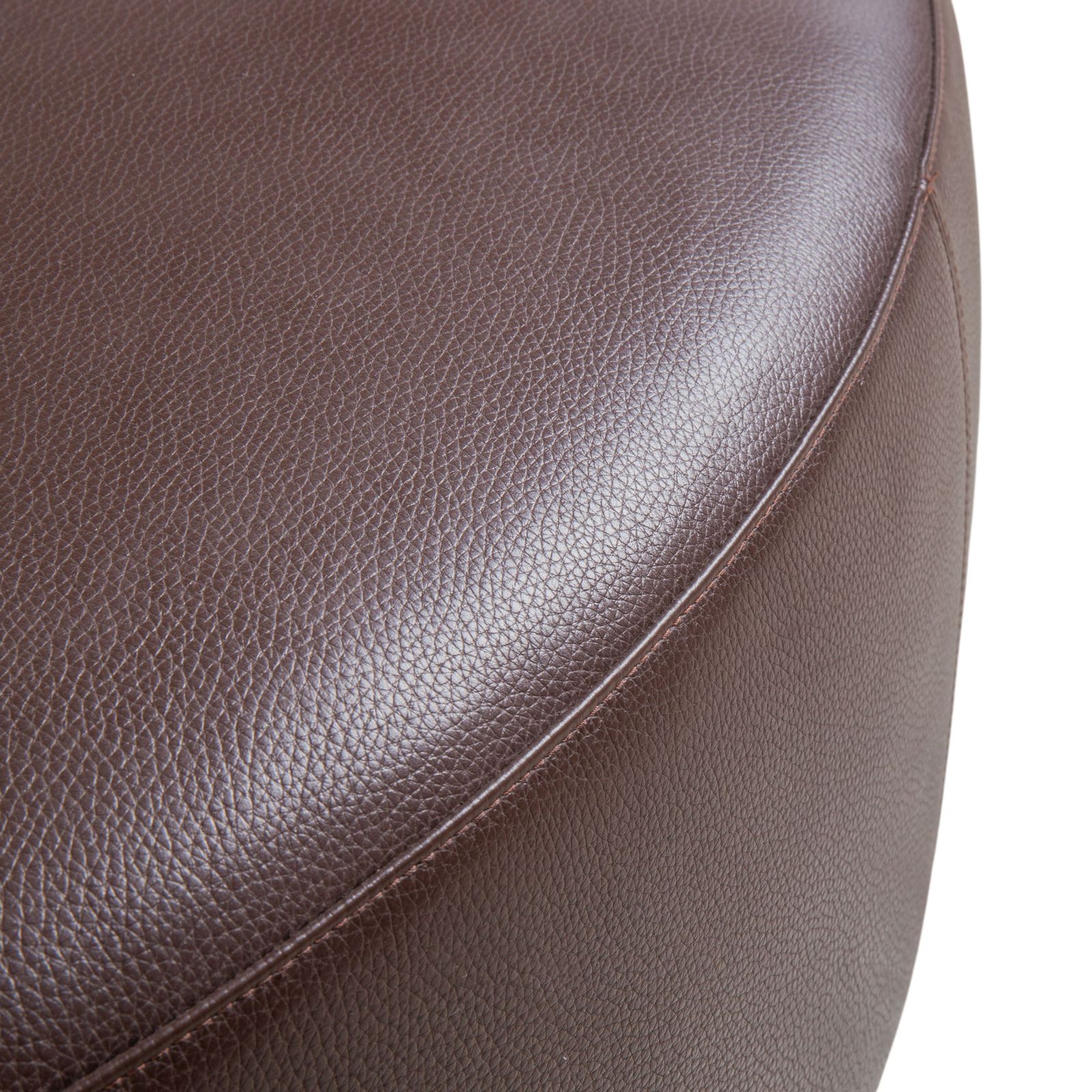B&B Italia Harry Large Leather Ottoman Dark Brown Chestnut photo for sale