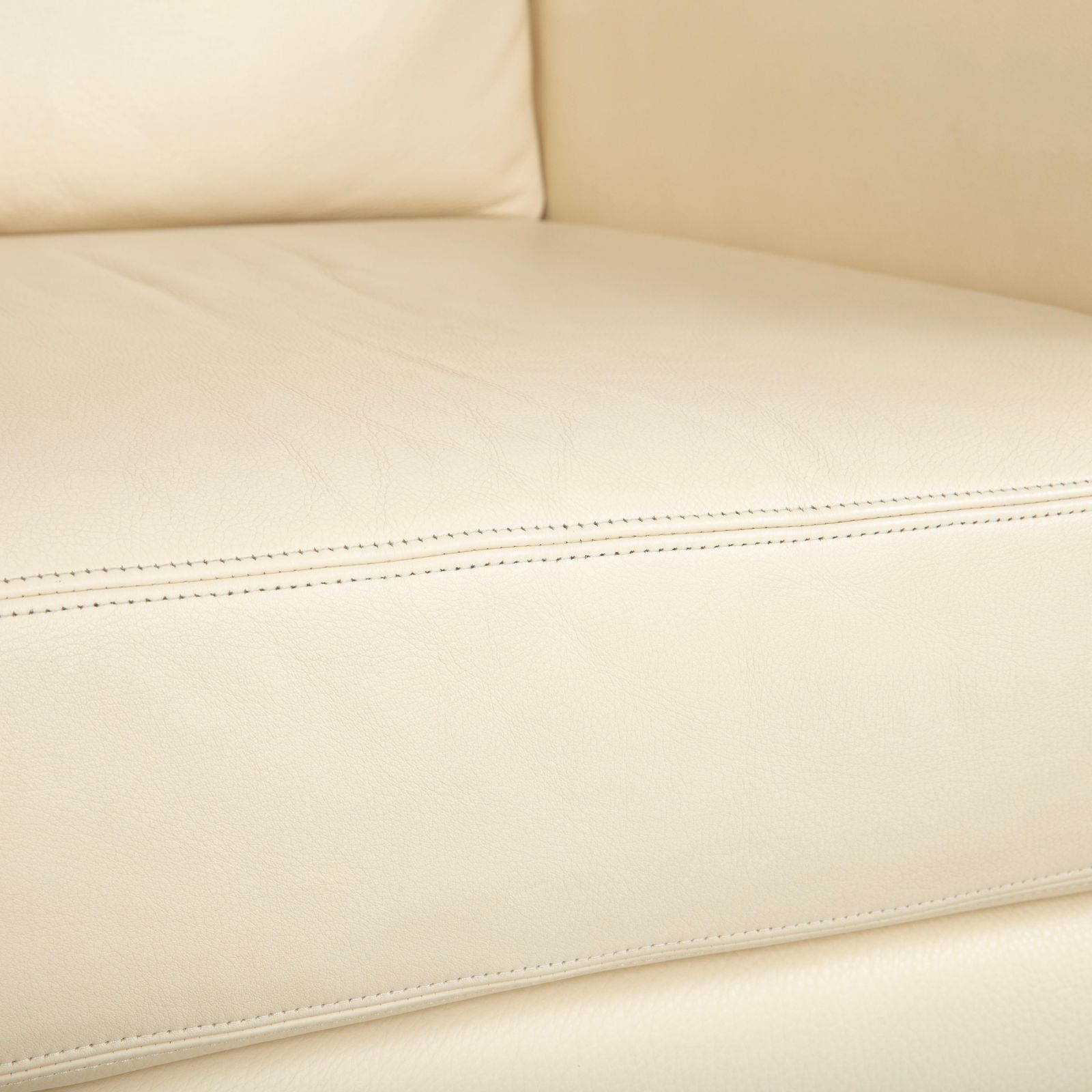 Musterring Leather Armchair Cream Beige Off White photo for sale