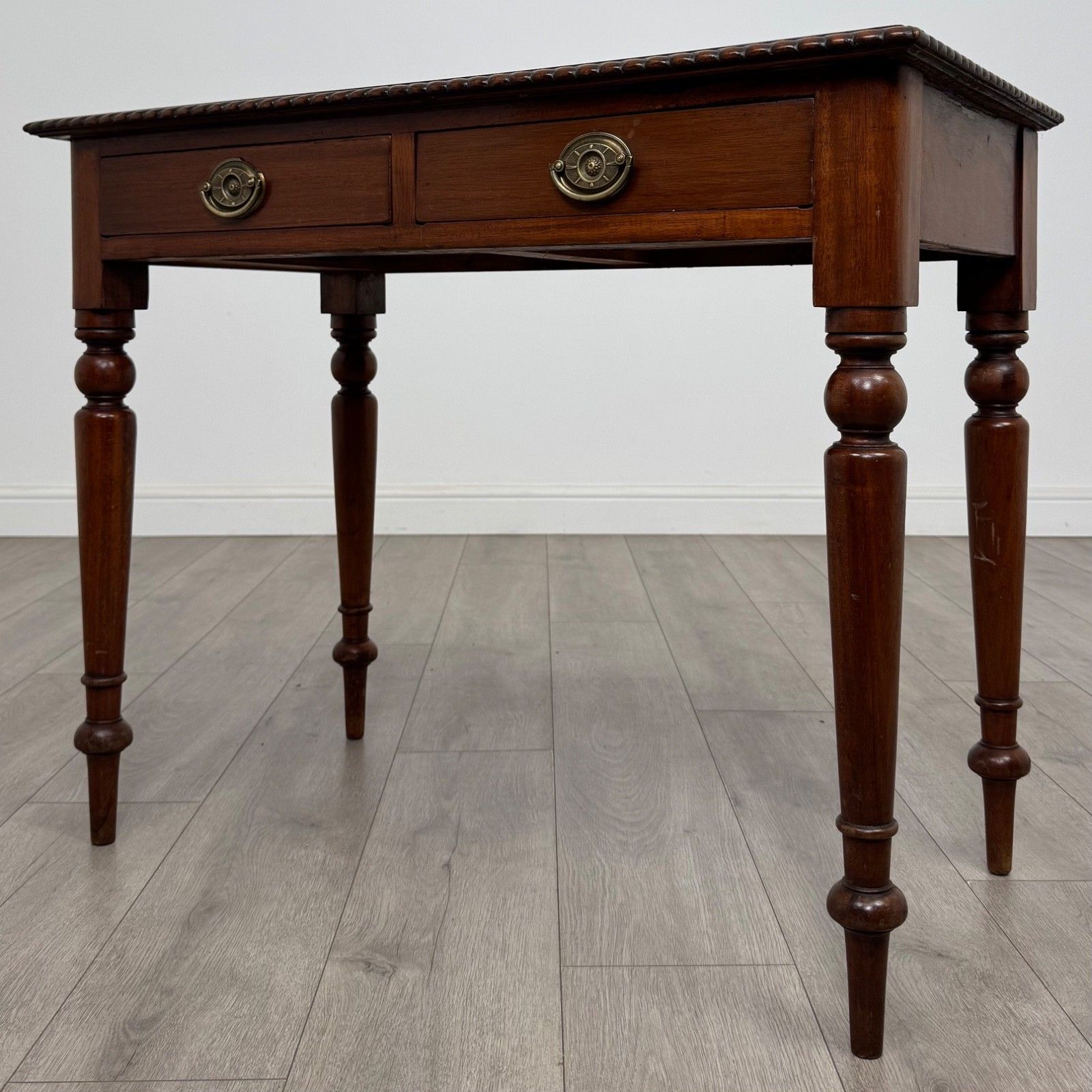 Antique 20th Century Fine Quality Writing Table In Mahogany photo furniture