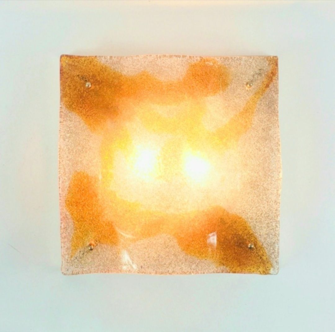 Mid Century Murano Glass Ceiling Light By Toni Zuccheri For Mazzega, Italy, 1970s photo 375.0