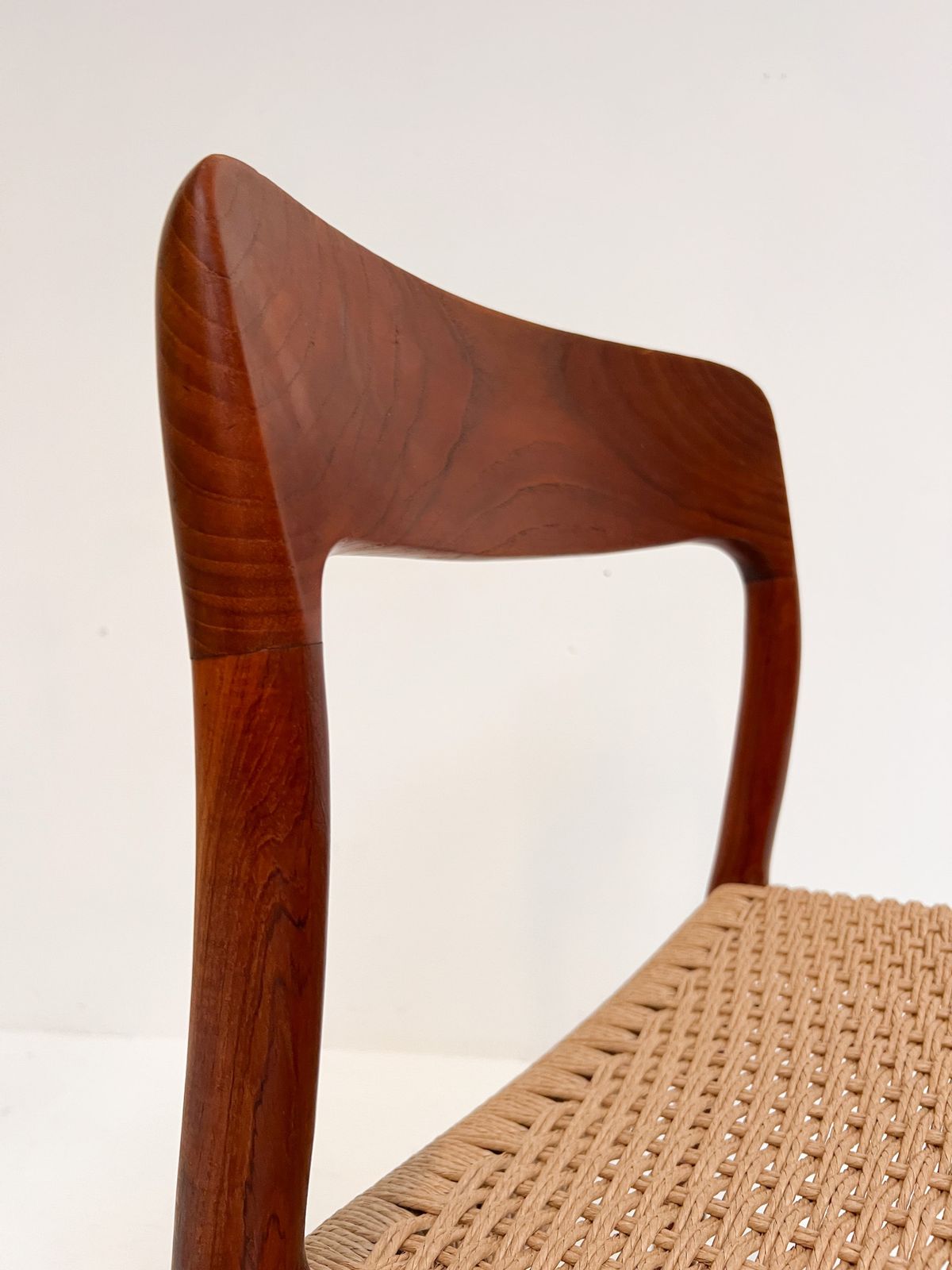 photo for sale Refurbished Set Of 4 Model 75 Chairs By Niels Møller, 1960s