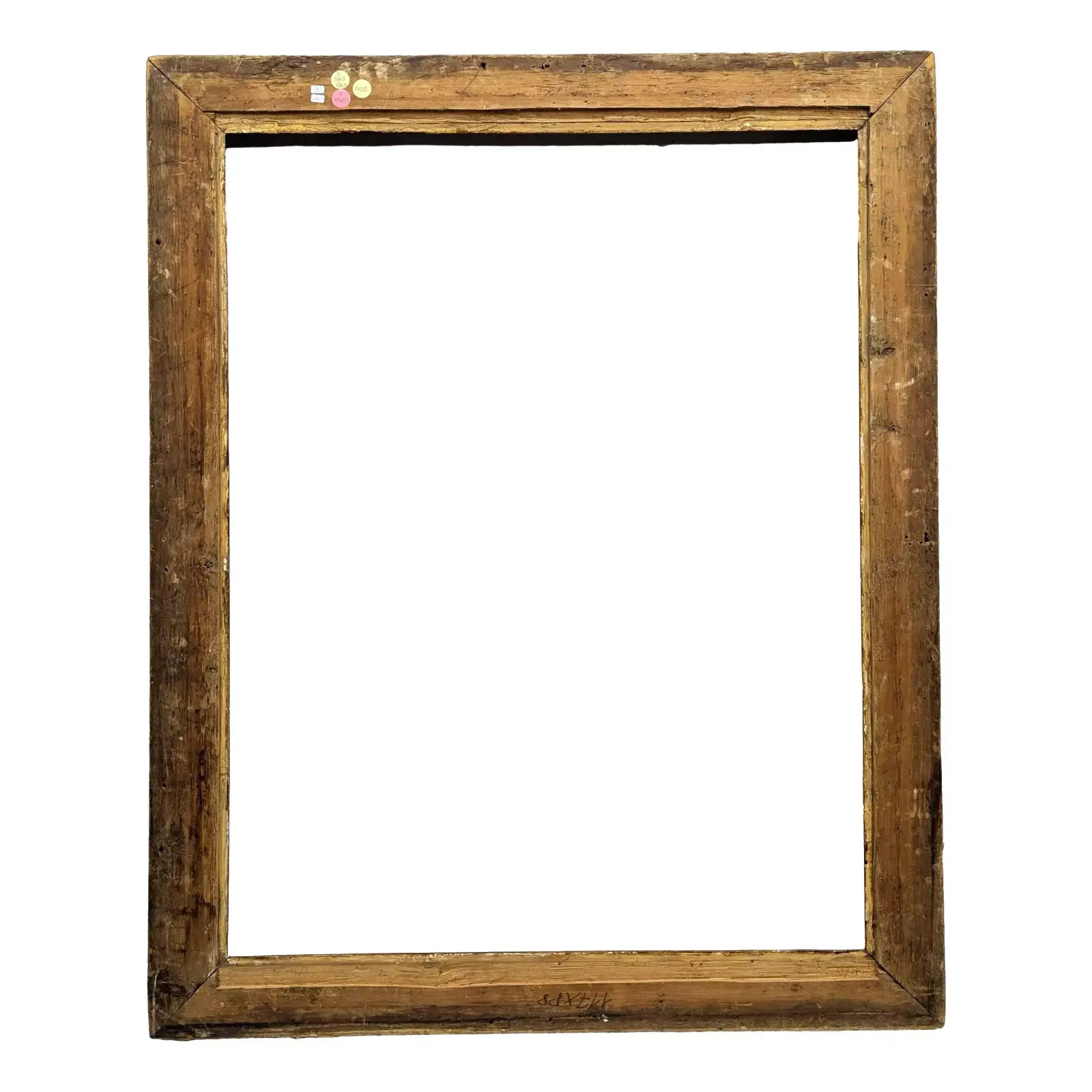 Restoration Period Frame In Wood And Gilt Stucco, Late 19th Century, 117x88 Cm photo for sale
