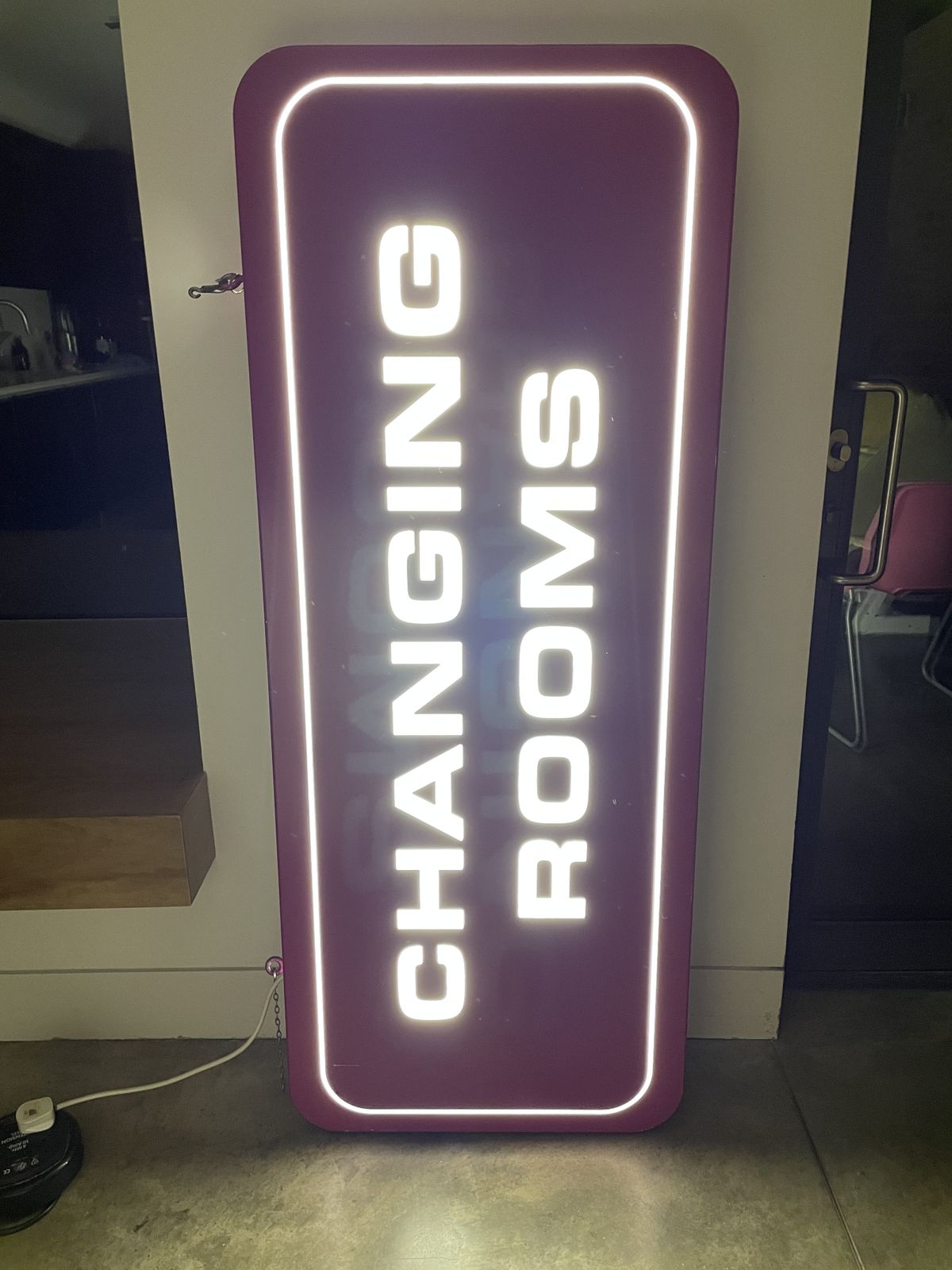 Original C&A Oxford Street Illuminated Lightbox Sign (C.2001) – Michael Landy Installation Era photo for sale