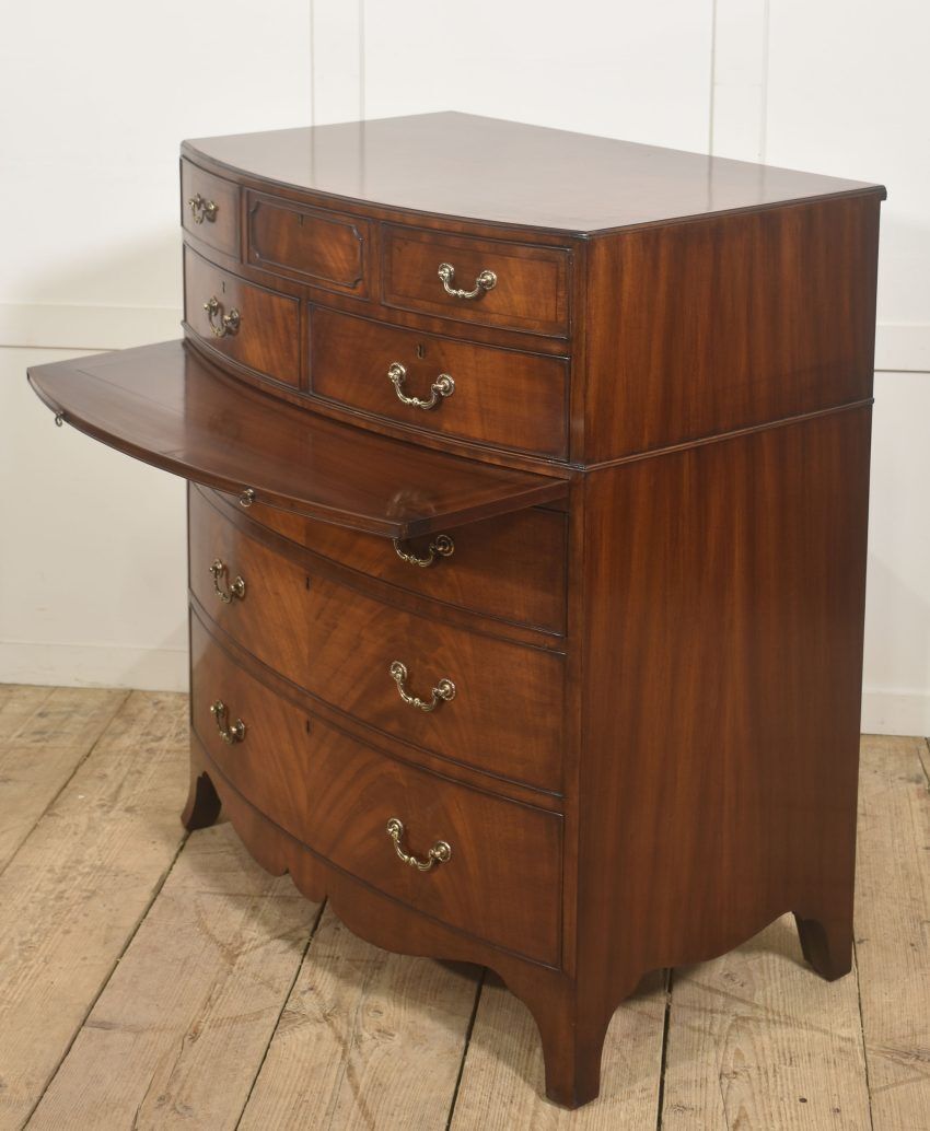 George III Style Mahogany Serpentine Chest Of Drawers photo Furniture
