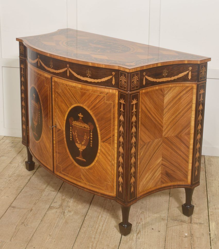 photo furniture Fine George III Style Satinwood & Rosewood Marquetry Sideboard