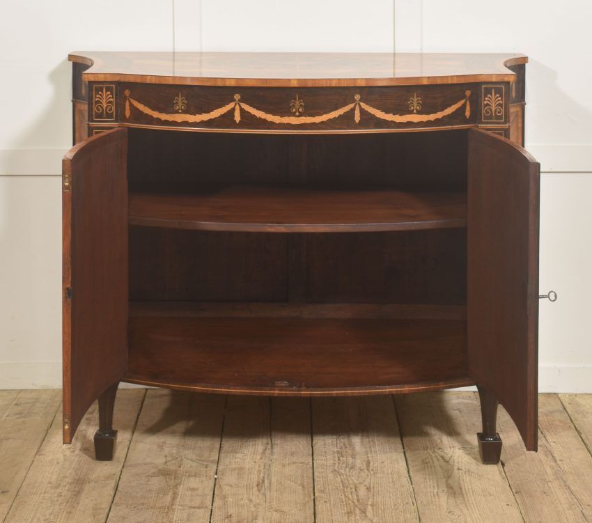 photo vinterior Fine George III Style Satinwood & Rosewood Marquetry Sideboard