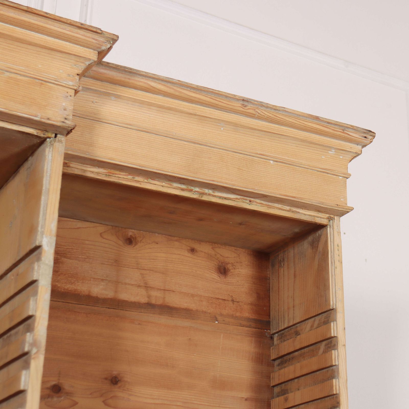 Georgian Pine Open Bookcase, 1700s photo for sale