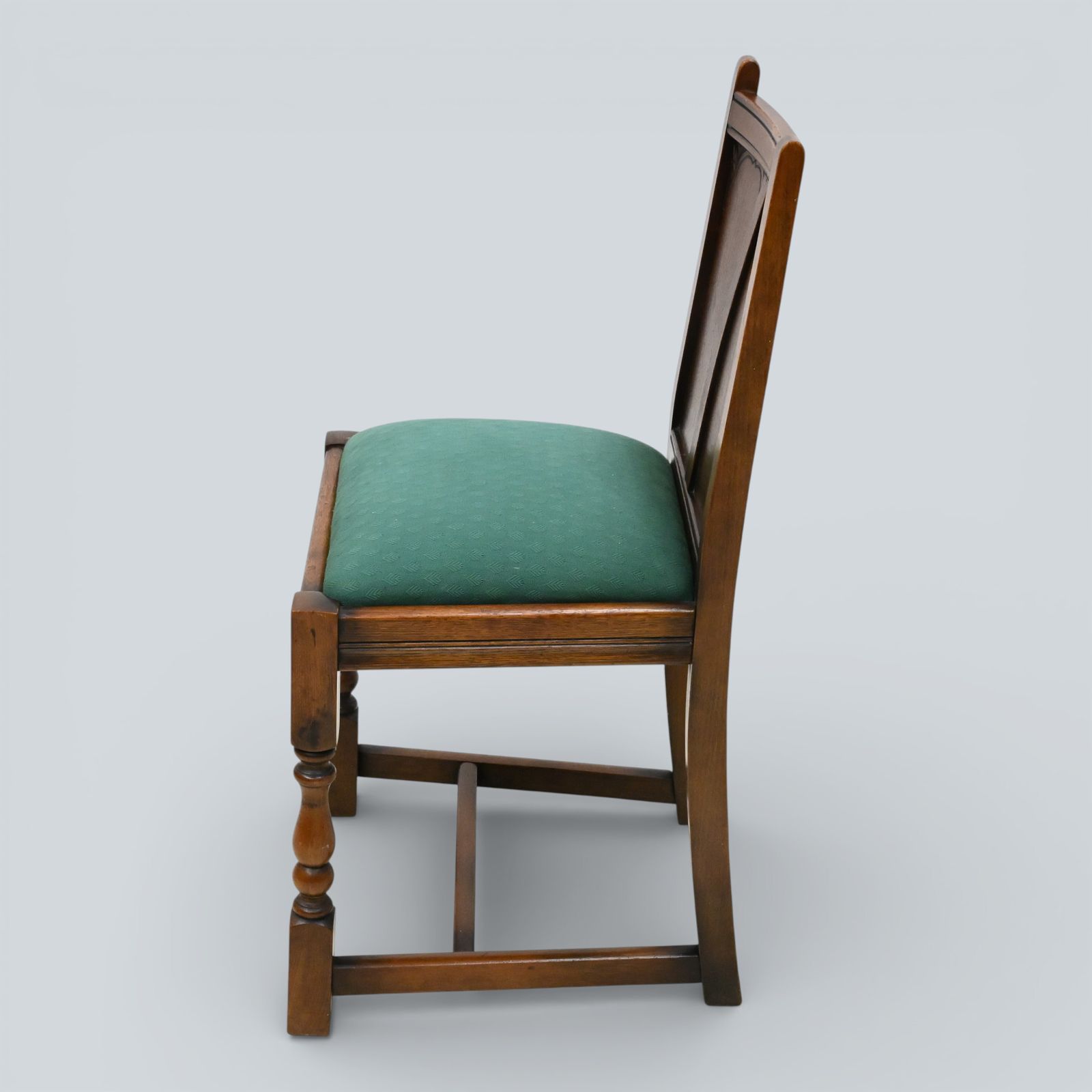 4 Old Charm Style Dining Chairs Oak Green Drop In/On Seats Free Uk Delivery* photo vinterior