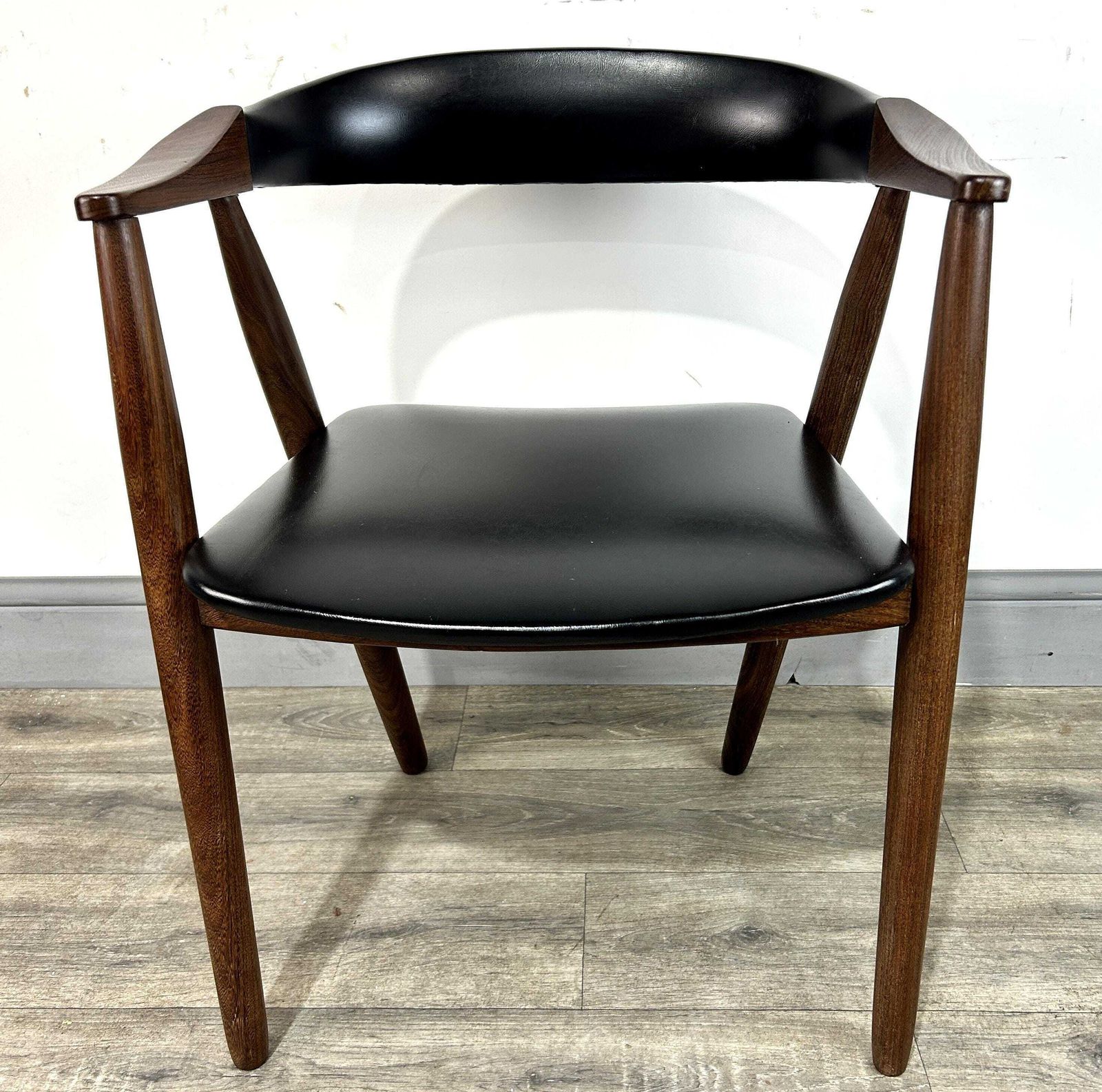 Stylish Mid Century Danish Teak Ribbon Back Desk Chair C1960's photo buy