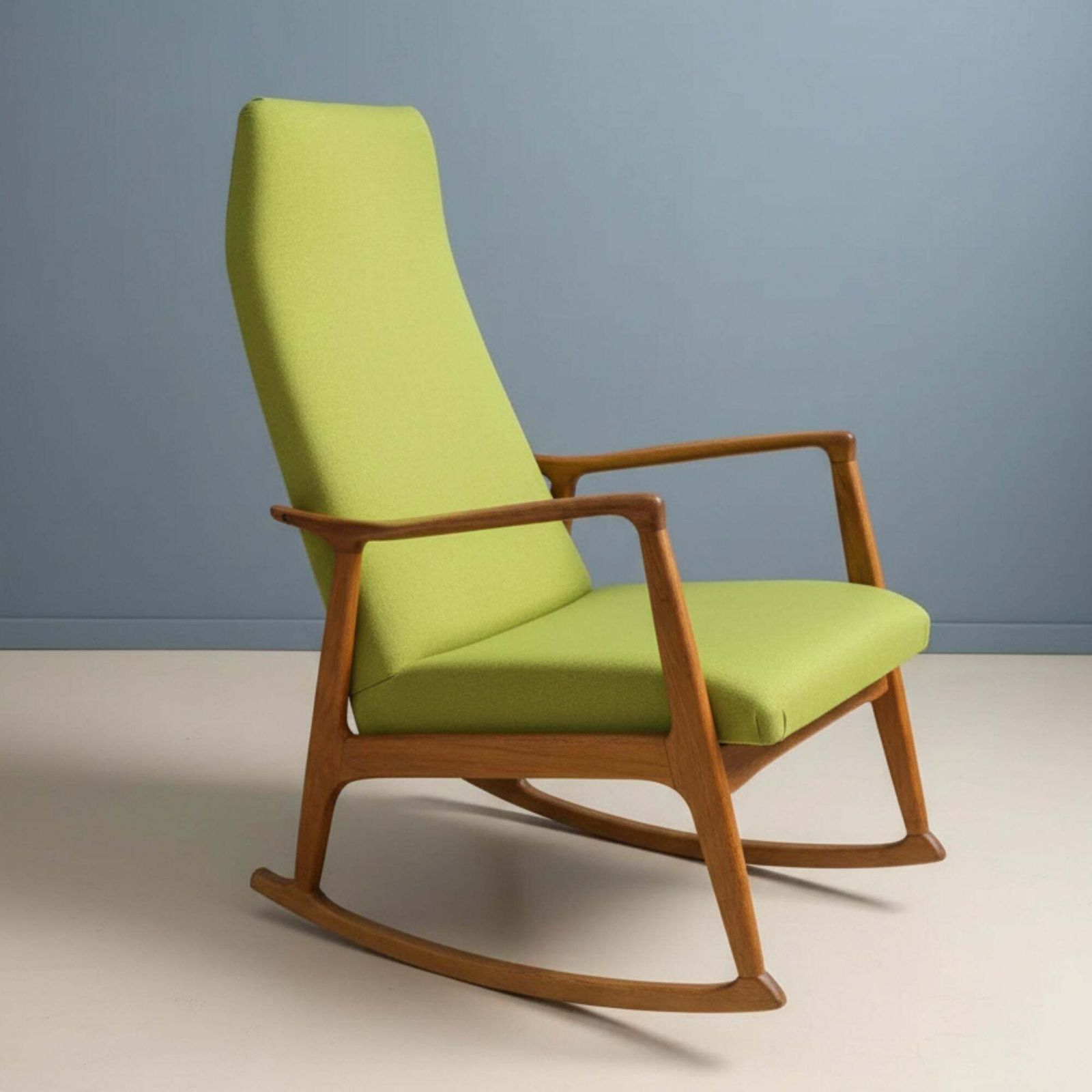 Dřevotvar Scandinavian Style Rocking Chair, Czechoslovakia, 1960s–1970s photo Furniture