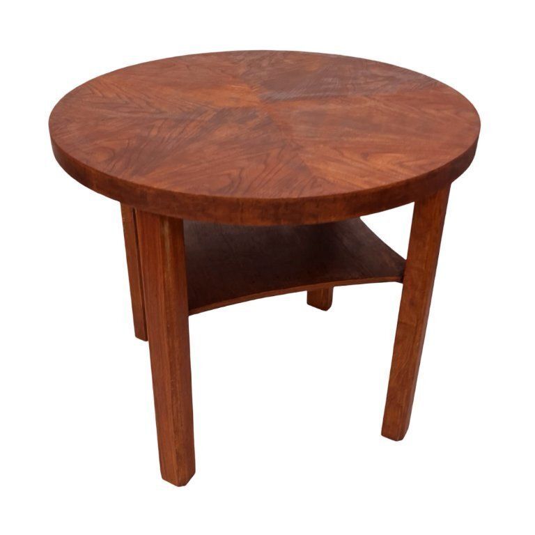 Round Coffee Table, Mid Century, Art Deco, After Renovation, Germany, 1960s.