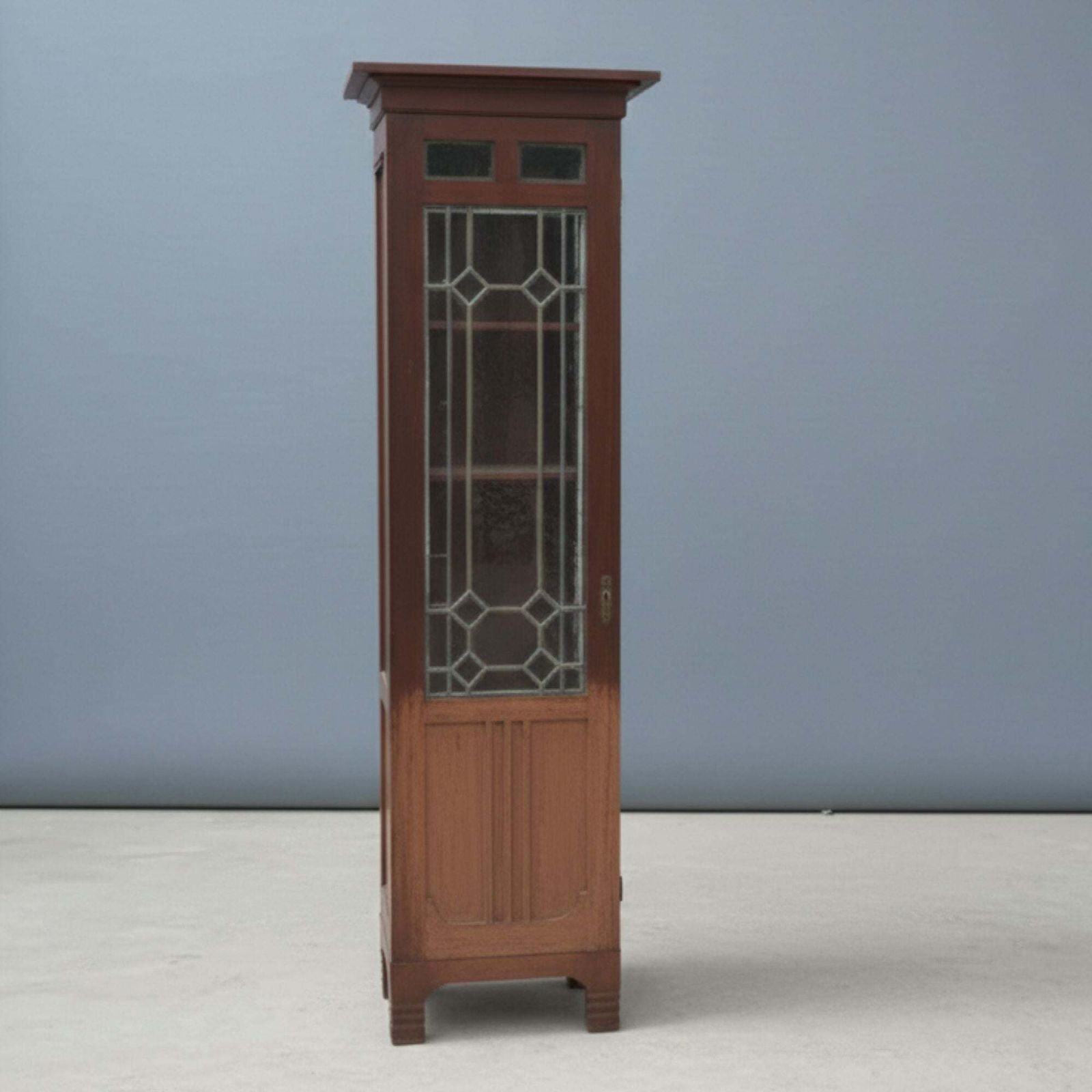 Paar Art Nouveau Vitrinenkasten Van Massief Hout, Centraal Europa, Ca. 1910 photo vinterior