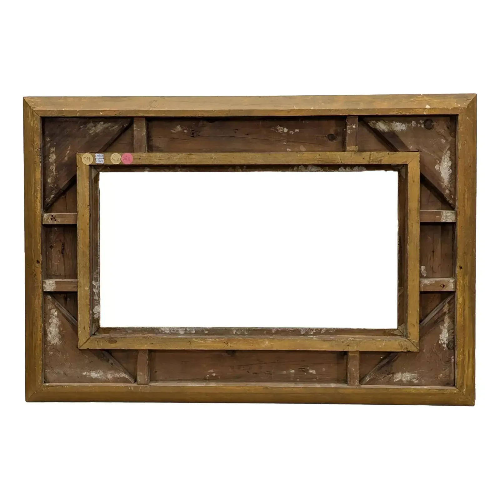 Late 19th Century Giltwood Frame For Restoration, 38x70 Cm photo for sale