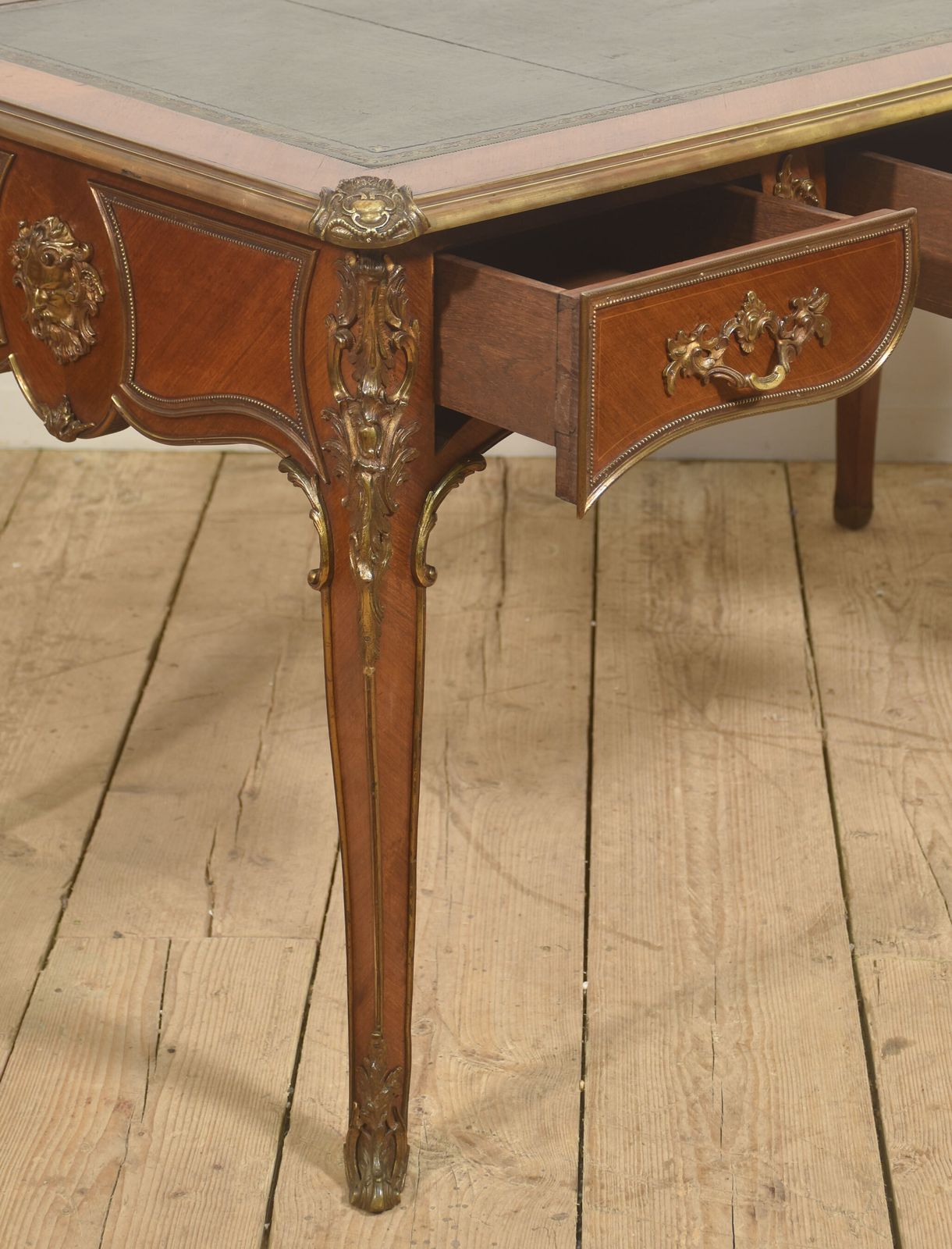 Fine French Louis XV–Style Ormolu Mounted Bureau Plat photo for sale