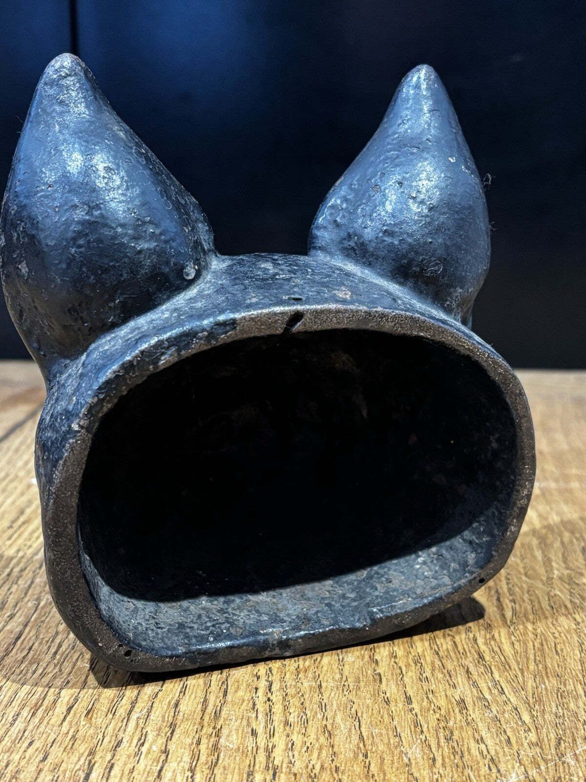 Antique Cast Iron Fox Head Doorstop photo for sale