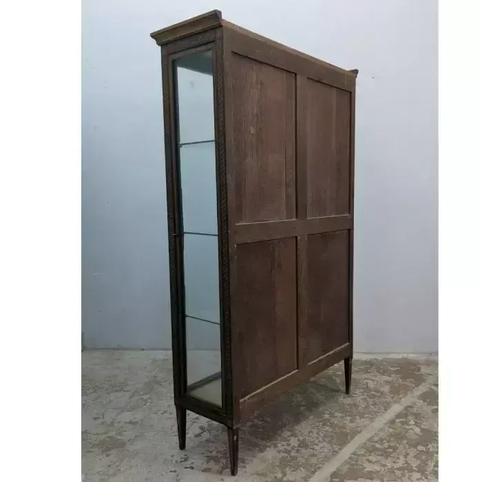 Louis XVI Style Marquetry Display Case, 19th Century photo buy