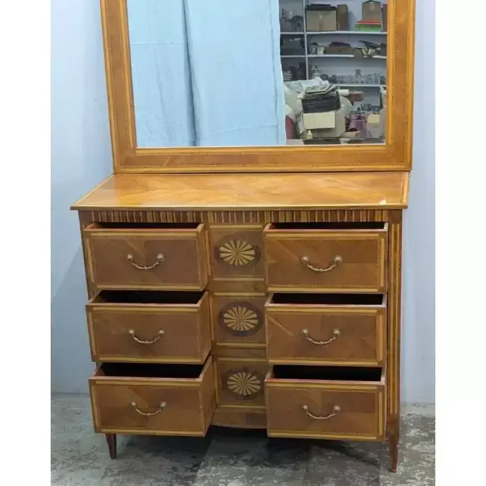 Louis XVI Style Dressing Table With Italian Marquetry, Circa 1900 photo 1637.0
