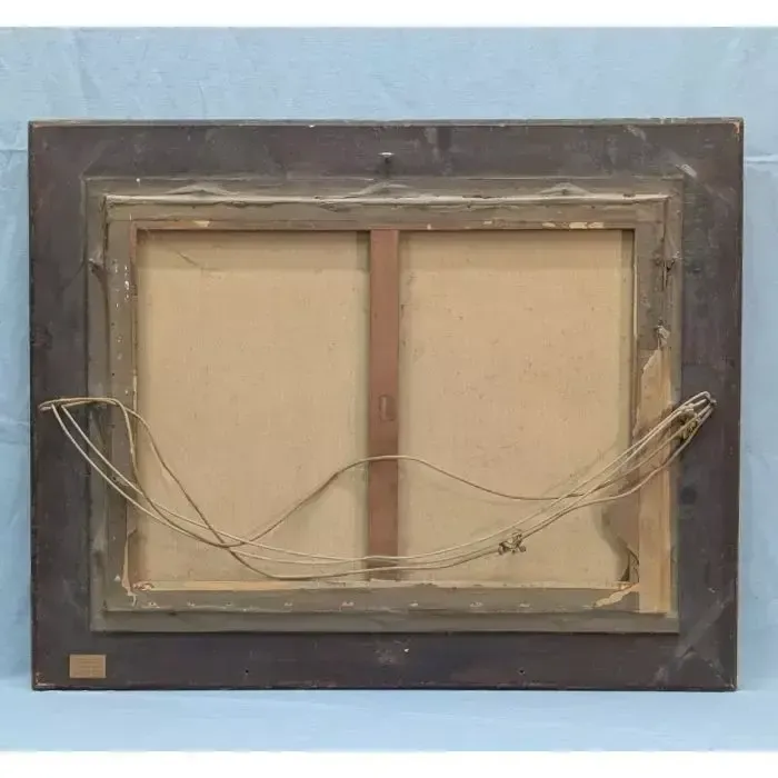 photo furniture Pastel Landscape, Circa 1900, Signed H. Maréchal, In Its Original Wood And Gilt Stucco Frame