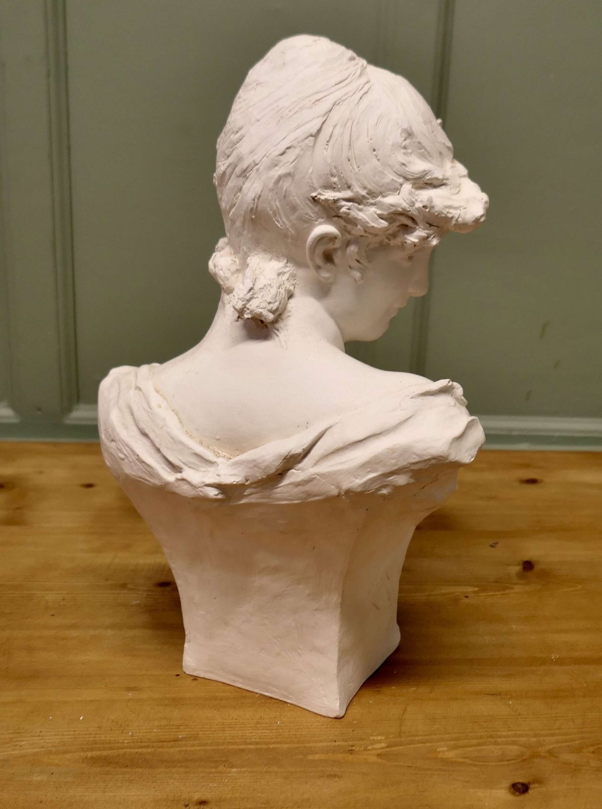 Art Nouveau Bust Of A Lady, After Alfred Foretay photo for sale