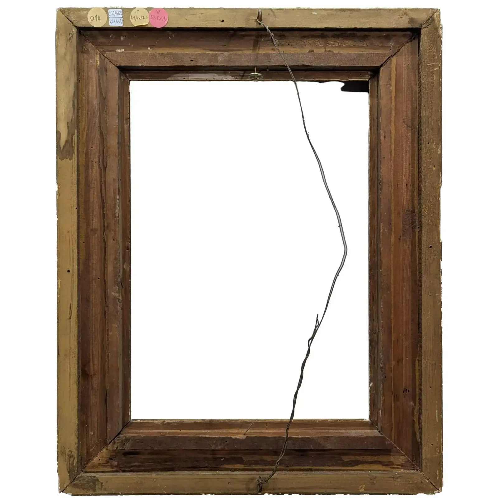 Frame To Restore In Gilded Wood1900 47.5x33.5 Cm. photo for sale