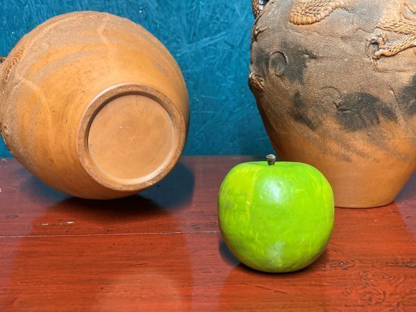 A Fine Pair Of Vintage Chinese Terracotta Vases photo 175.0