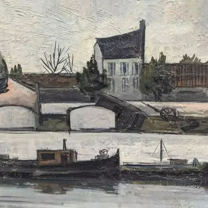 Factory At Port Saint Louis Du Rhône, 1957, By G. Reynier photo vinterior