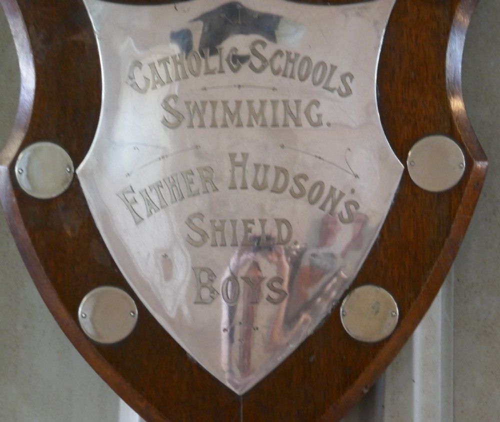 Traditional Shield Swimming Trophy photo for sale