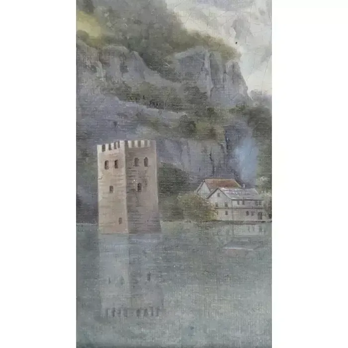 Oil On Canvas, Early 19th Century, Swiss Landscape photo for sale