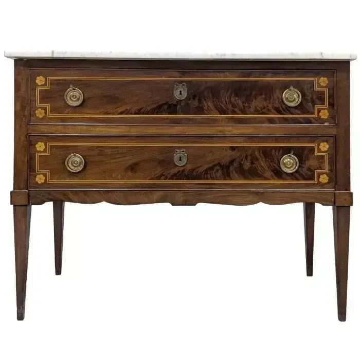 Louis XVI Walnut Commode, Late 18th/Early 19th Century