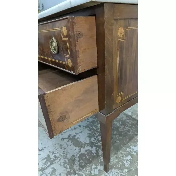 Louis XVI Walnut Commode, Late 18th/Early 19th Century photo 1637.0