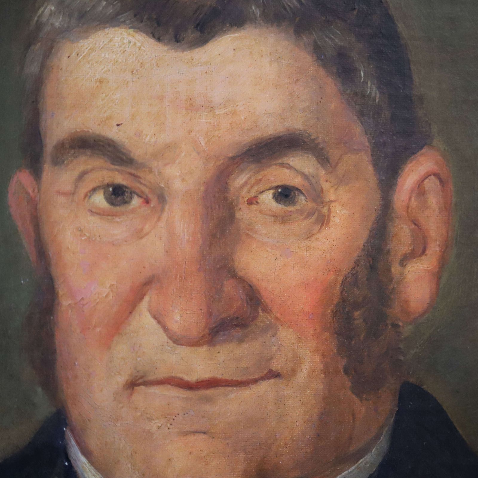 Antique Oil Painting — Portrait Of Girolamo Luxardo photo vinterior