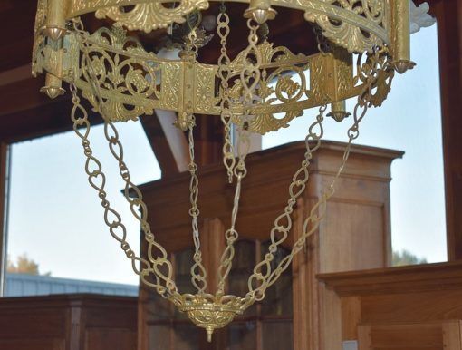 Brass Church Chandelier Second Half Of The 19th photo Lighting