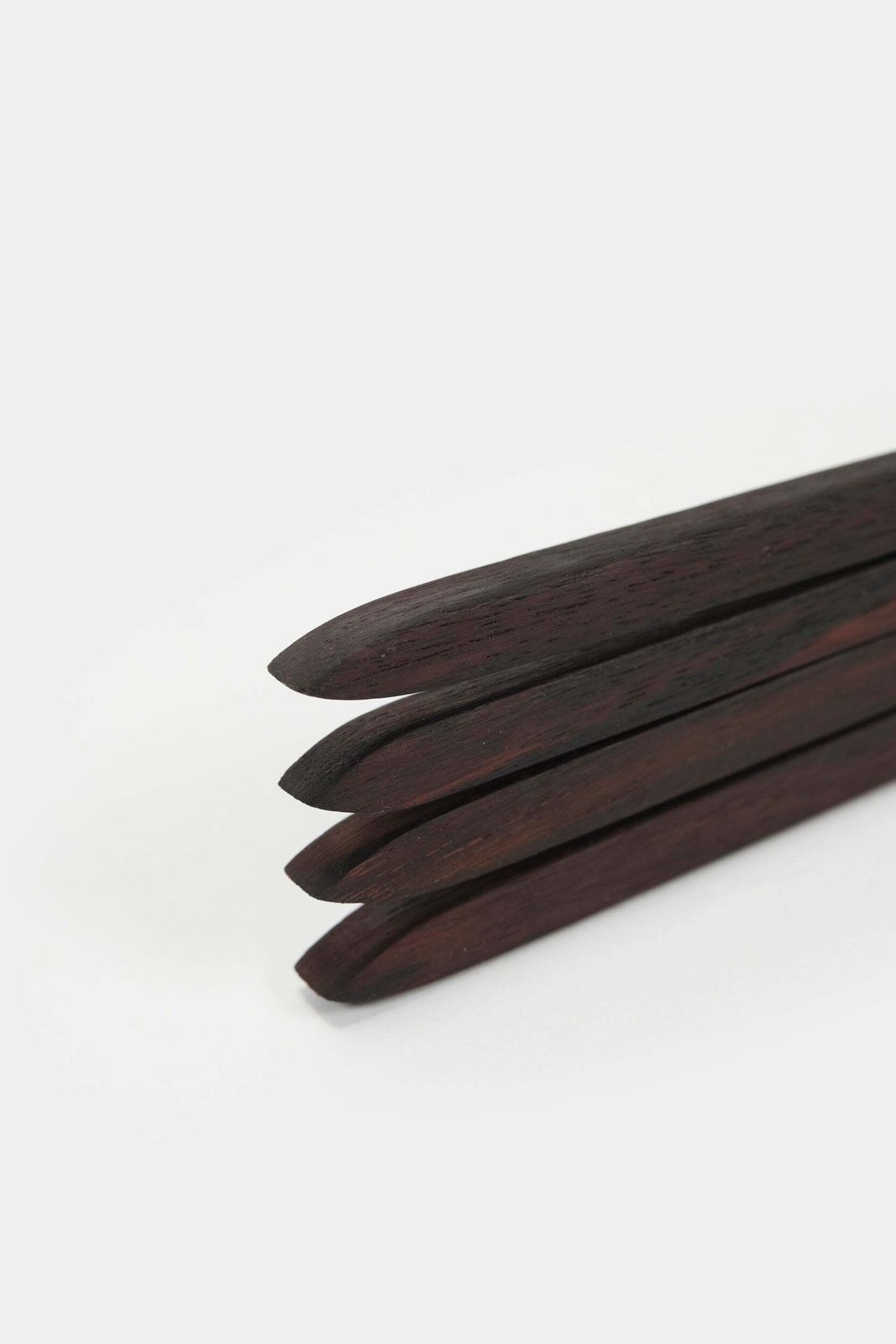 Set Of 4 Fondue Forks With Wooden Handles, Rosewood, Japan, 60s photo for sale