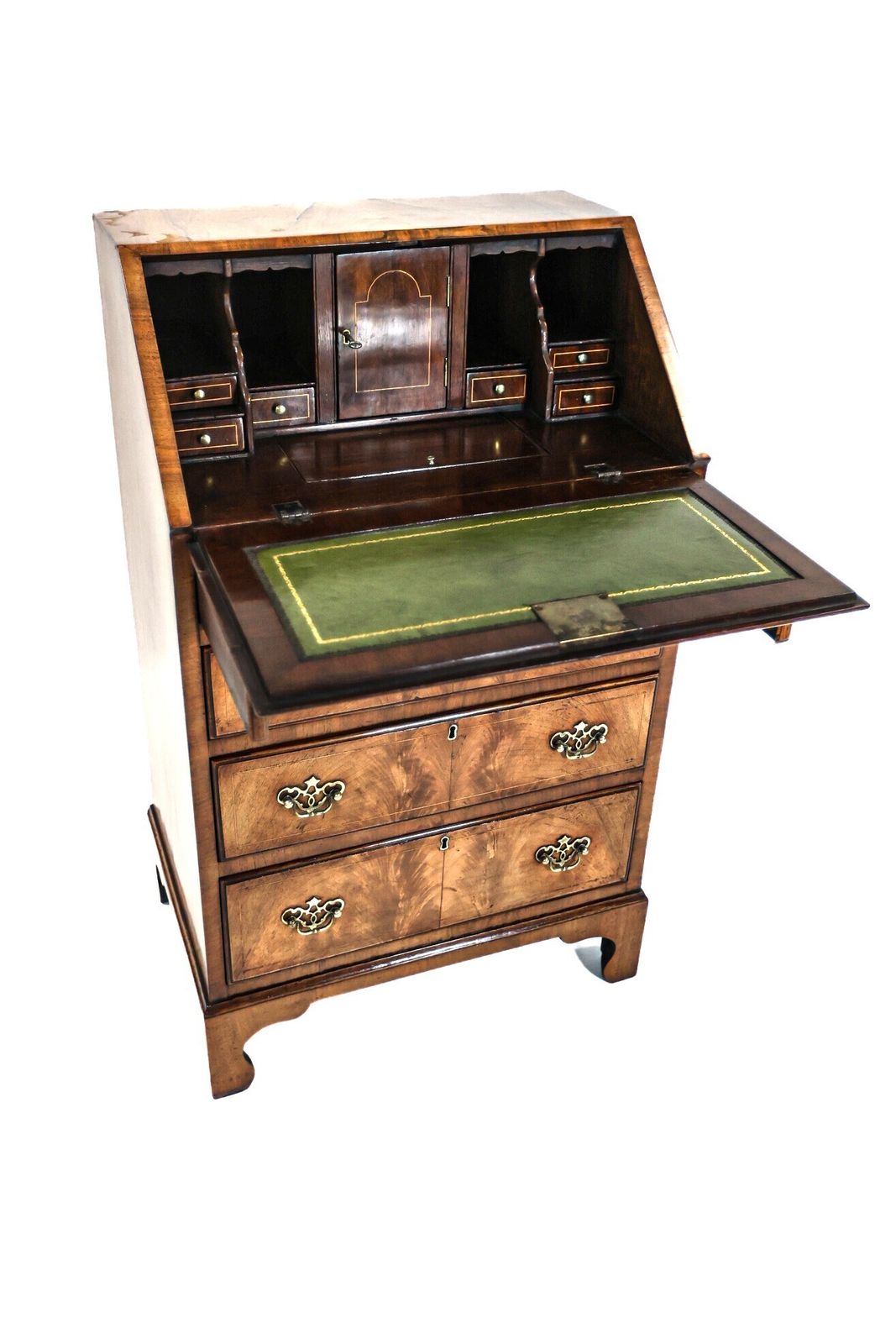 Queen Anne Style Walnut Bureau 1920s photo for sale